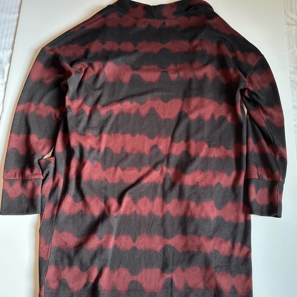 Sanctuary Women’s Open Front Cardigan Red Black Oversized Size Small NWT - Picture 8 of 8